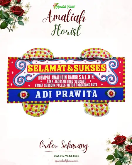 Papan Bunga Ucapan Selamat Sawaran Kulon